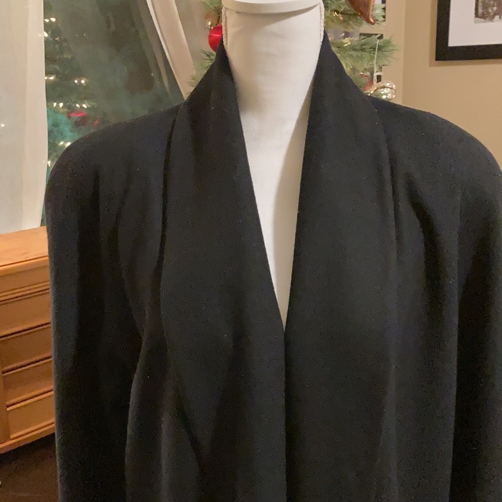 J. Hilary vintage black wool coat